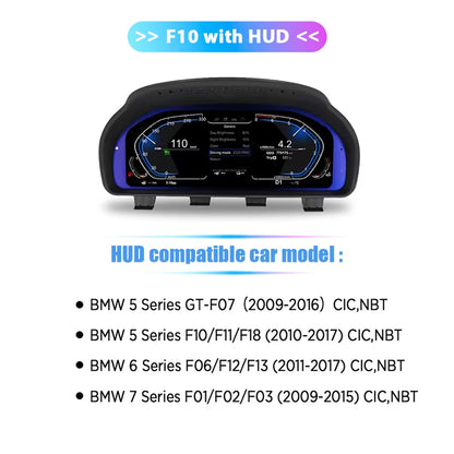 12,3 Inch Digitaal Dashboard – Virtuele Cockpit – LCD Instrumentenpaneel – Snelheidsmeter – Auto Display – Met HUD – Hoge Resolutie 1920x720 – Apple CarPlay Ondersteuning