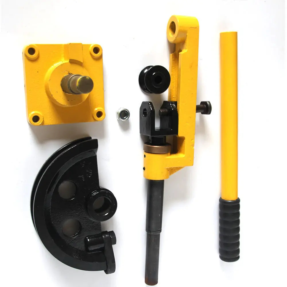 Handmatige Buizenbuiger – Pijpenbuiger – Buisvormer – Bending Machine – Pijpenbuigtool – Voor Buisdiameters 10-25 mm – Robuuste Metalen Constructie – Compleet Met Buigmatrijzen - QUORE