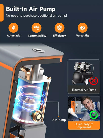 Rookmachine Voor Auto’s – Lekdetectie – Lekkage Opsporen – Rookgenerator – Diagnostiek – 12V Aangedreven – Instelbare Rookuitstoot - QUORE