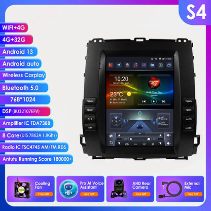 Autoradio – Multimedia Speler – GPS Navigatie – CarPlay Systeem – Android Auto – 9,7” Touchscreen – 360° Camera – Android 13 – 6GB RAM – 64GB Opslag