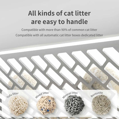 Slimme Kattenbak - Automatische Kattenbak - Kattenbak - Zelfreinigende - 65L - Grote - Geurcontrole - Sensorbewaking - voor Katten