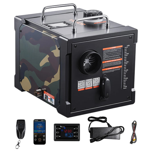 SucceBuy Diesel Heater 8KW DC 12/24V All in One Portable Diesel Air Heater with Bluetooth and LCD Car Heater Fit for Trucks Vans