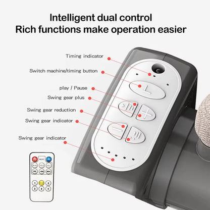 Wieg - Babybedje - Baby bed co sleeper - Elektrisch Babybedje - Ledikant - Bluetooth - Verplaatsbaar - Elektrisch Babybedje met Bluetooth Muziek – Wieg met Schommelfunctie voor Pasgeborenen