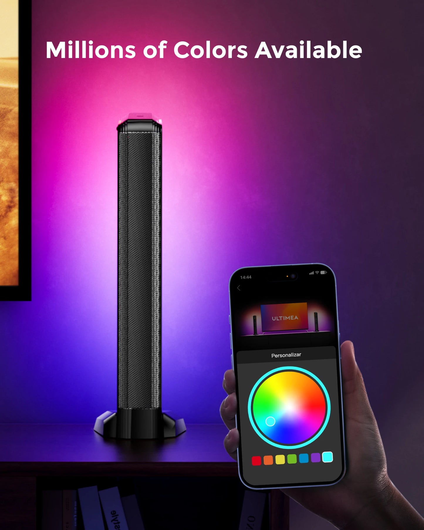 Soundbar - 5.1 - Soundbar met Subwoofer - Soundbar voor TV - Bluetooth - App Control - met RGB Verlichting - 320W Geluidssysteem - Zwart