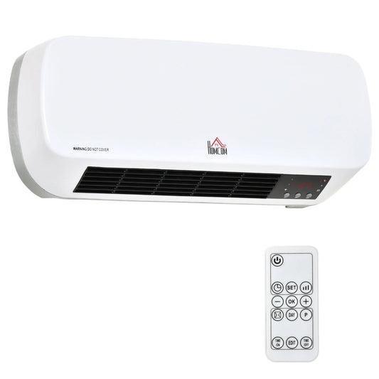 Keramische verwarming - Badkamerverwarming - Verwarming - Wandverwarming - geschikt voor de badkamer - PTC-element - met afstandsbediening - 45x18,6x11,5cm - 1000W - Maximaal vermogen 2000W