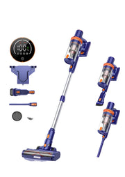 Cordless Stick Vacuum Cleaner - Stick Vacuum Cleaner - Vacuum Cleaner - Cordless Stick Vacuum Cleaner - Powerful Suction - 400W - 38Kpa - 1L dust container - for pets and household appliances - Purple