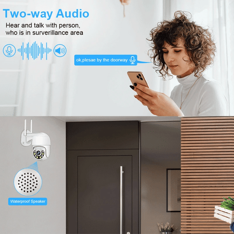 Beveiligingscamerasysteem - 8CH 5MP Camera - Openlucht - POE-camera - Bewakingscamera - AI-menselijke detectie -  Beveiligingscamera - Beveiligingscamerasysteem - Nachtzicht - 4 stuks - Wit