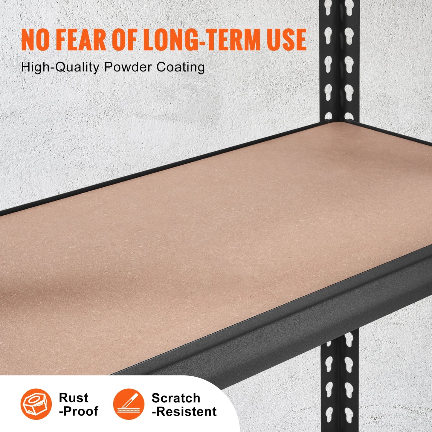 Opslagrek Metaal - Metalen Stellingkast - 5 Laags - Heavy Duty - Verstelbare Planken - Industriële Opbergrek - Voor Garage - Keuken - Magazijn - 18 x 36 x 72inch - QUORE