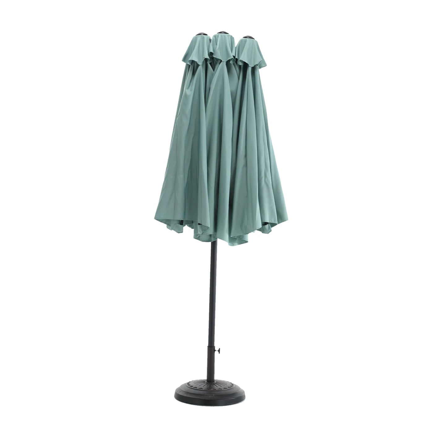 Terrasparasol – Tuinparasol – Buitenparasol – Schaduwparasol – 4,5 Meter Breed – 12 Stalen Baleinen – Handmatige Kurkopenmechaniek
