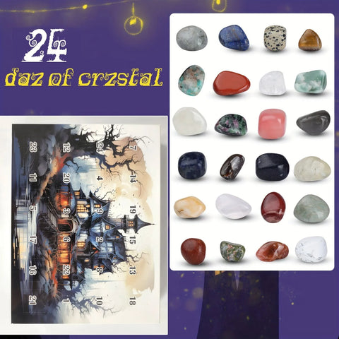 Adventskalender - Kerst adventskalender - Erts Cadeau Doos - Kerst Aftelkalender - Kinder Kerstcadeau - Speelgoed - Speelset - Edelsteen Natuursteen Helende Kristal Verrassing Blind Doos - Set A