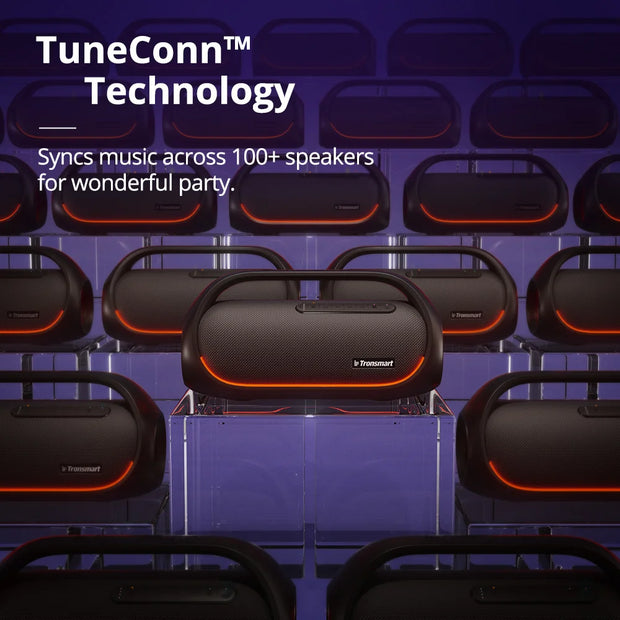 Tronsmart - Luidspreker- Bluetooth Luidspreker Draadloos- Bluetooth Luidspreker Waterdicht- met Lossless Hi-Res Audio, Zware Bas, App Bediening, Draagbaar Handvat, 2023
