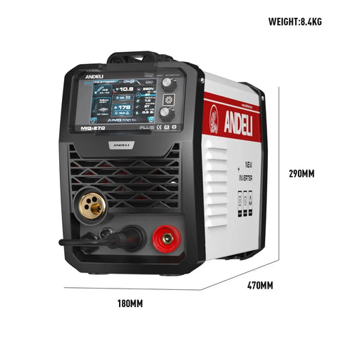 Andeli - Lasmachine - Elektrische Lasser - Halfautomatische Lasmachine - 5 in 1 - Aluminium Laspistool - MIG/TIG Lasser