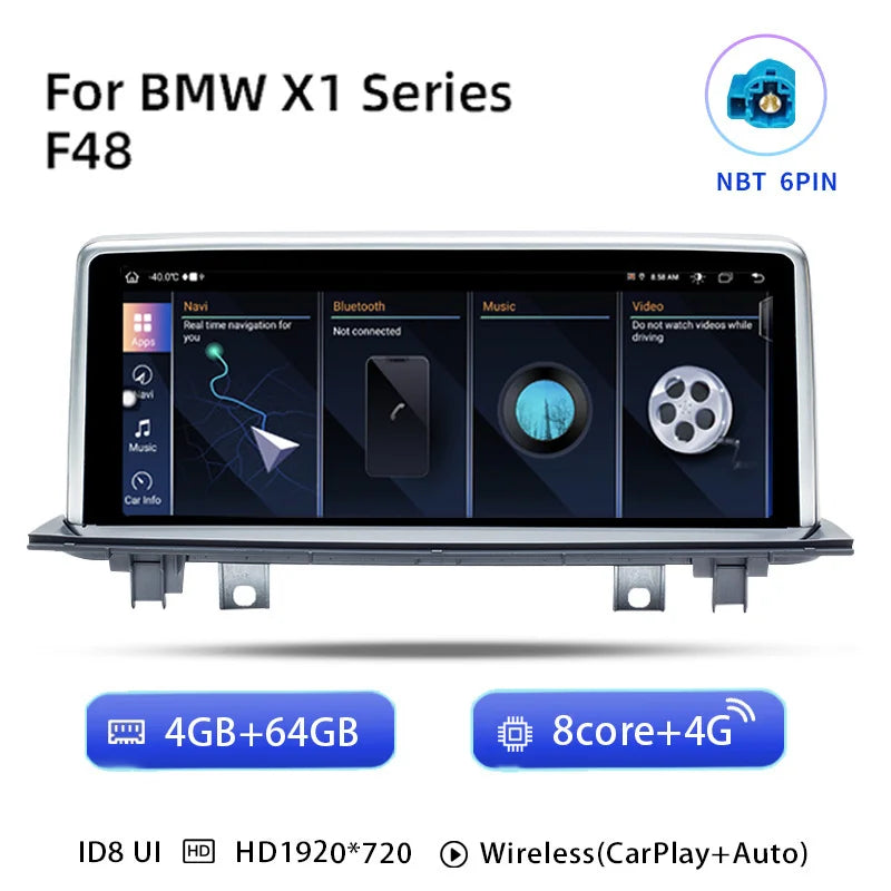 CarPlay Adapter – Android Auto Module – Multimedia Unit – Draadloze Dongle – Auto Interface – 10,25 Inch Touchscreen – 8-Core Processor – 64GB Opslag