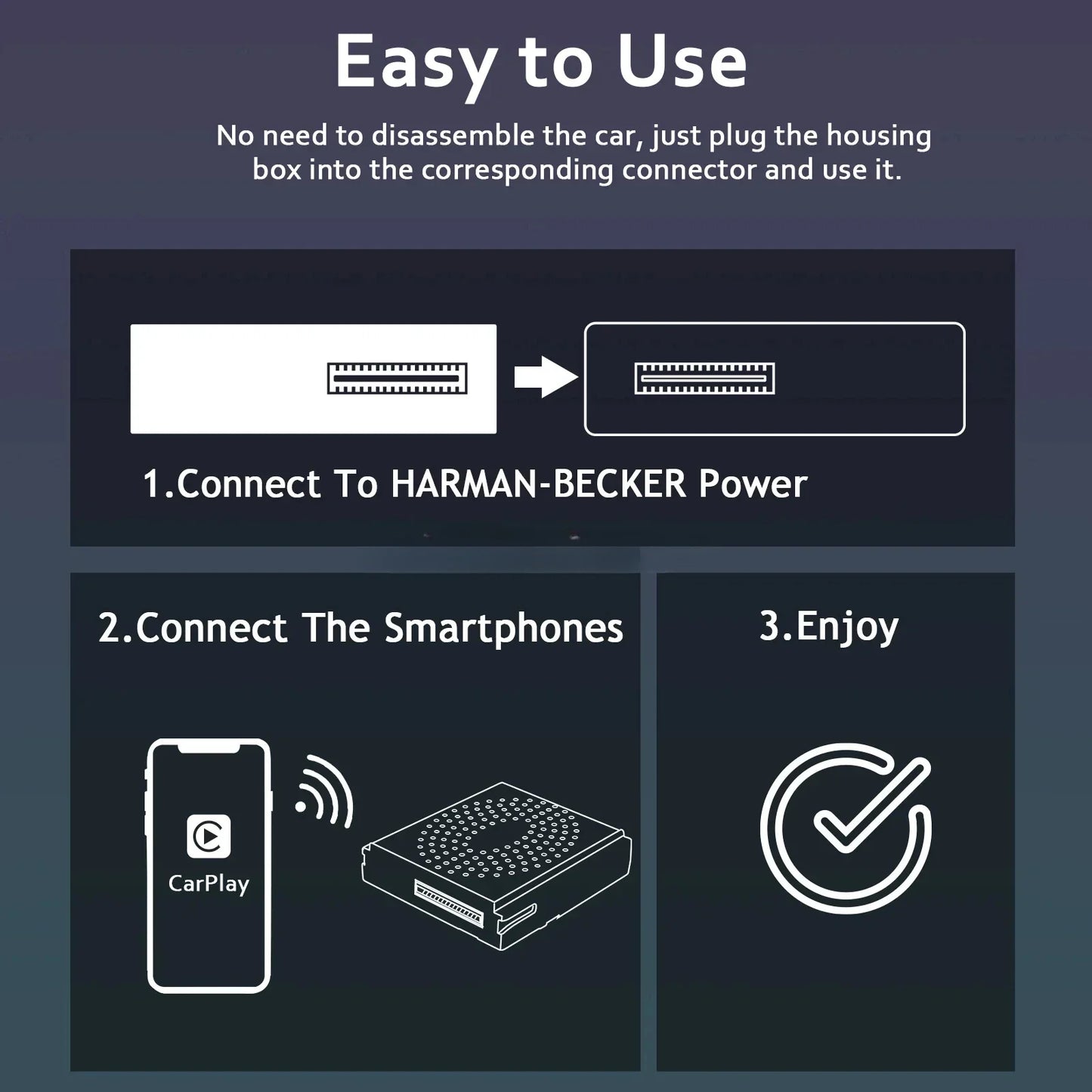 Carplay Module – Carplay Dongle – Android Auto Adapter – Draadloos Carplay – Apple Carplay – Draadloze Connectiviteit – Ondersteuning Achteruitrijcamera