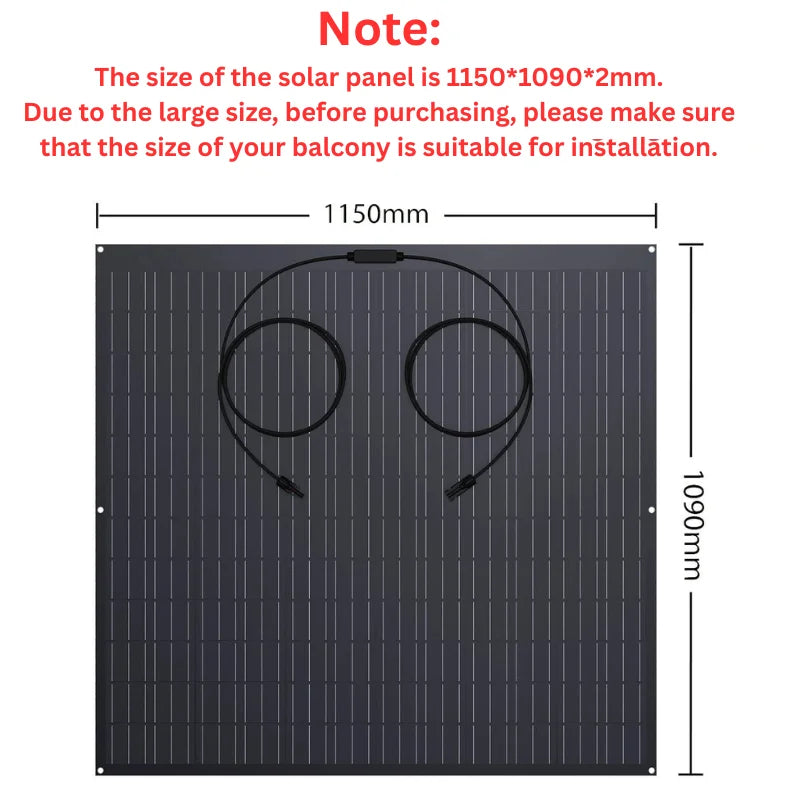 Zonnepaneel – Solar Panel – Zonnepanelen – Power Module – Off-Grid Module – 480W Flexibel – IP67 Waterdicht