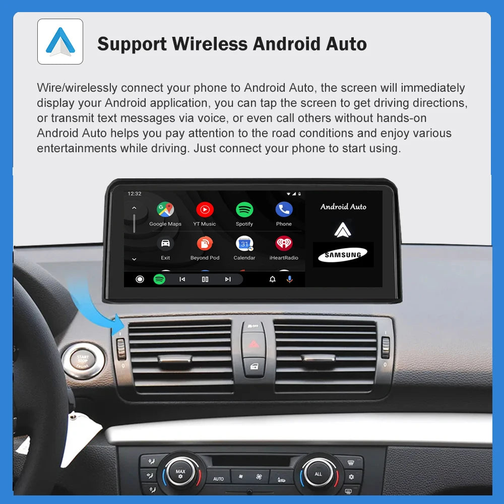 Multimedia Systeem – Autostereo – Navigatie – DAB Radio – Android Auto – iDrive Variant – 10,25 Inch Touchscreen – Draadloos CarPlay & Bluetooth