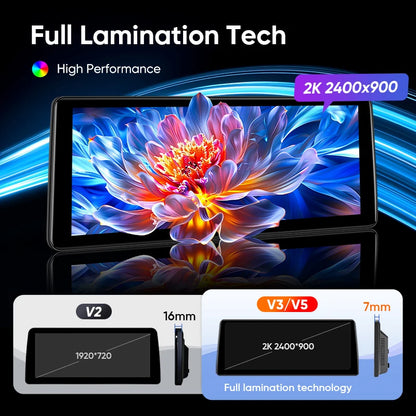 Autoradio – Multimedia Speler – Auto Navigatie – DAB+ Radio – 12,3 Inch Touchscreen – Draadloze CarPlay – Android Auto – 8-Core Processor – 256GB Intern Geheugen