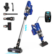 Cordless Stick Vacuum Cleaner - Stick Vacuum Cleaner - Vacuum Cleaner - Cordless Stick Vacuum Cleaner - Powerful Suction - 300W - 30kPa - 4000mAh - Blue