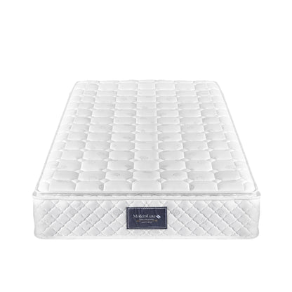 7-Zone Pocketveer Matras – Pocketvering Matras – Koudschuim Matras – Stevig Matras – Microfiber Matras – 160x200 cm – 25 cm Dikte – Hardheid H3