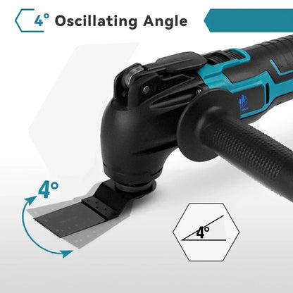 Oscillerend Multitool - Electrische Zaag - Multitool Gereedschap - Snelwisselsysteem, Variabele Snelheid - 200W - voor Houtbewerking – Zonder Accu
