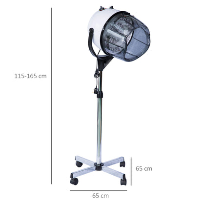 Kappersdroger – Haarverwarmer – Haardroger – Kappersapparaat – Verstelbare Hoogte – Timer Tot 60 Minuten – 1180 Watt Motor - QUORE