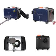 Sunster - Dieselkachel - Elektrische kachel - Kachel en ventilatoren - Benzineluchtkachel - Bluetooth-appbediening - GEEN stroomadapter - 12V - 8KW - 5L - Blauw