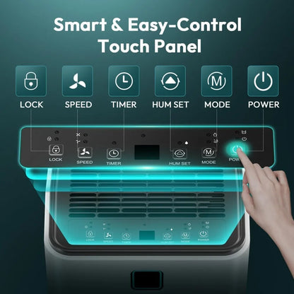 HUMILABS  OL12-BD023F Portable Dehumidifier, 3 Modes, Auto Defrosting, 12-Hour Timer, 12L Dehumidifying Capacity, 15-25㎡ Scope