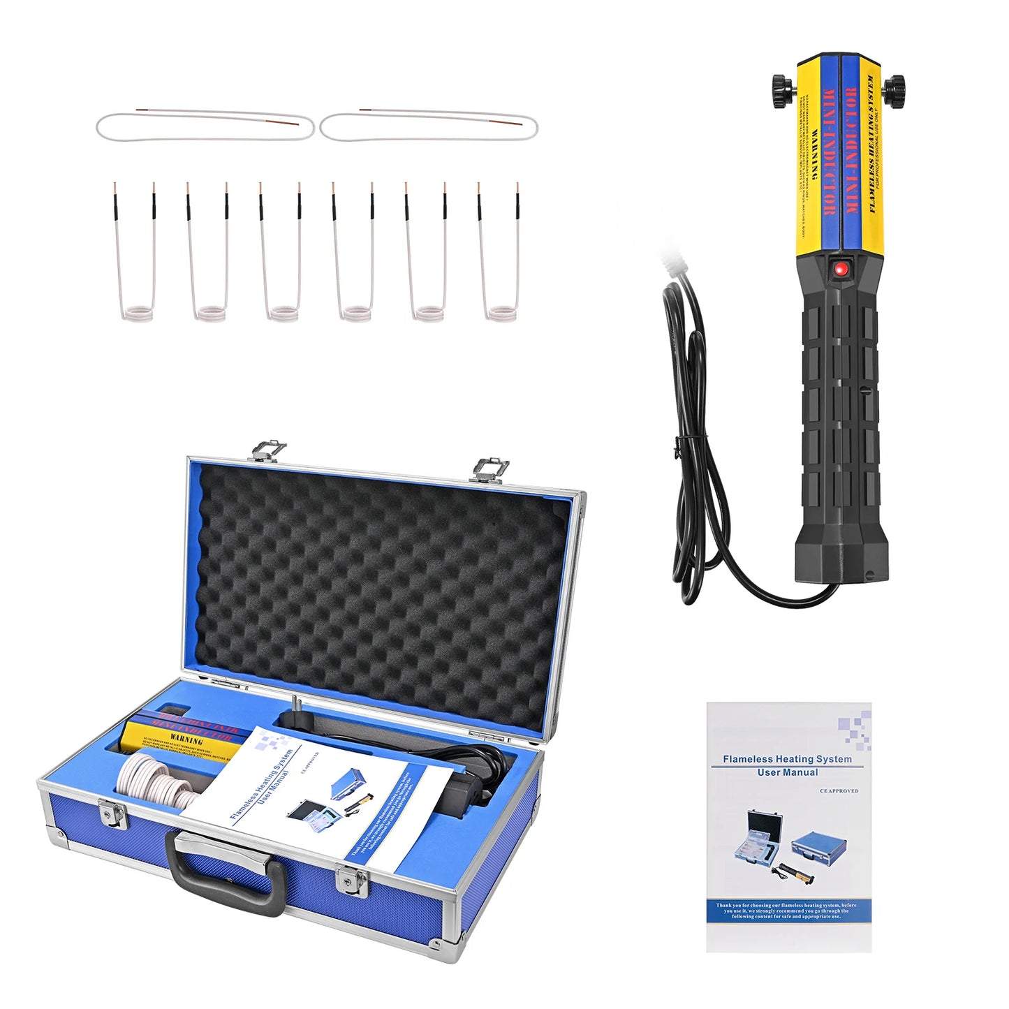 Inductieverwarmingsapparaat – Inductieverwarmer – Auto Verwarming – Lassen Zonder Vlam – 1000W Vermogen – 8 Spoelen