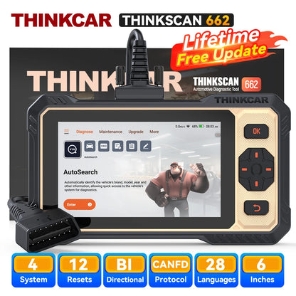 OBD2 Scanner – Autodiagnoseapparaat – Codelezer – Diagnose Tool – Foutcode Scanner – 6 Inch Touchscreen – Levenslange Gratis Updates - QUORE