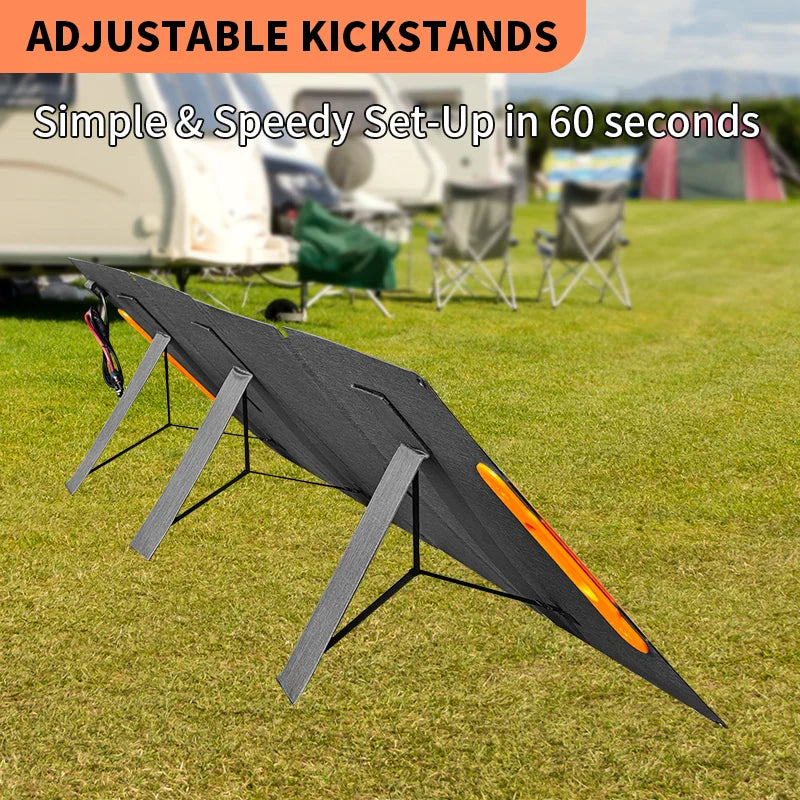 SP200 200W Portable Solar Panel 17.6V Foldable Solar Charger Flexible Solar Generator Camping RV Emergency Supply