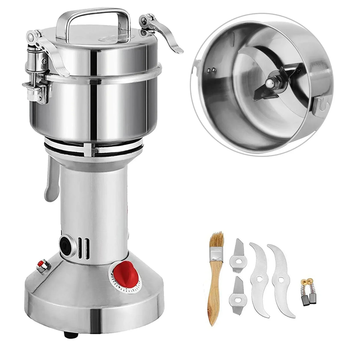 VEVOR Electric Grain Grinder Flour Herb Grinder Food grade Stainless Steel Grain Grinder