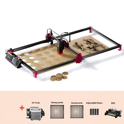 Wireless AlgoLaser DIY KIT MK2 Expand Large Area 400*850mm High Speed Laser Engraver Wood Cutting Machine with 10W Laser Module