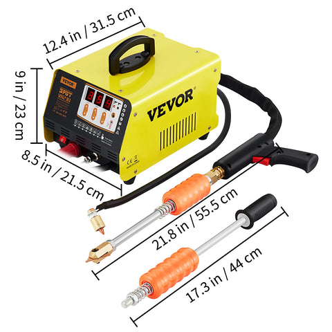Lassen - Uitdeuken Reparatie - Uitdeuken Verwijder Kit - Stud Welder Uitdeuken Reparatie Kit - 3KW 220V - voor Auto Carrosserie Uitdeuken Reparatie - met Tijdreguleringsfunctie