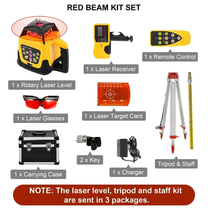 Sihao 360 Rotary Laser Level Self-Leveling 500m Vertical Horizontal Scanning Measurement Tools Red Green Laser Level Machine
