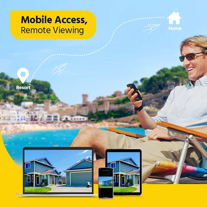 Panoramische 8MP Bullet Beveiligingscamera – IP Camera – Netwerkcamera – Outdoor Camera – Dome Camera – Dual Lens Met 180° Kijkhoek – Weerbestendig IP67