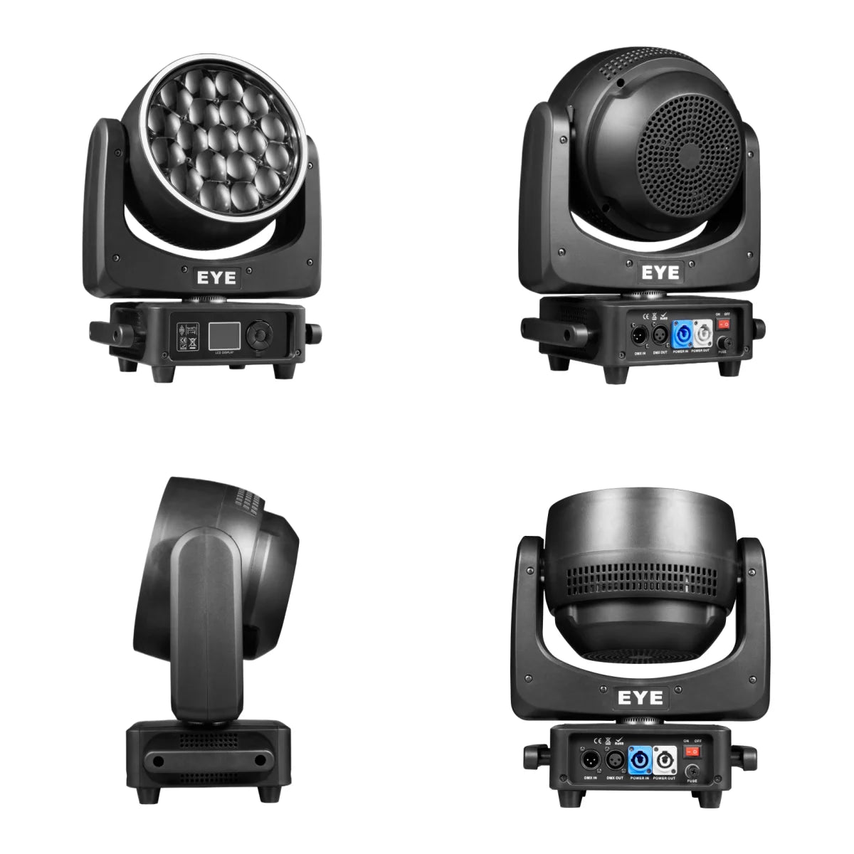19x25W RGBW 4in1 LED Spotlight Wash/Beam /Zoom,Professional DJ/Bar Big Bee Eye LED Moving Head Disco Strobe Stage Lights