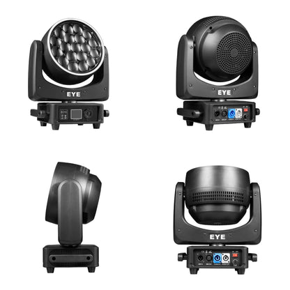 19x25W RGBW 4in1 LED Spotlight Wash/Beam /Zoom,Professional DJ/Bar Big Bee Eye LED Moving Head Disco Strobe Stage Lights