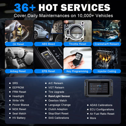 Autodiagnose Scanner – Auto Diagnoseapparaat – OBD Scanner – Voertuig Tester – ECU Programmer – 7 Inch Touchscreen – Wifi Updates
