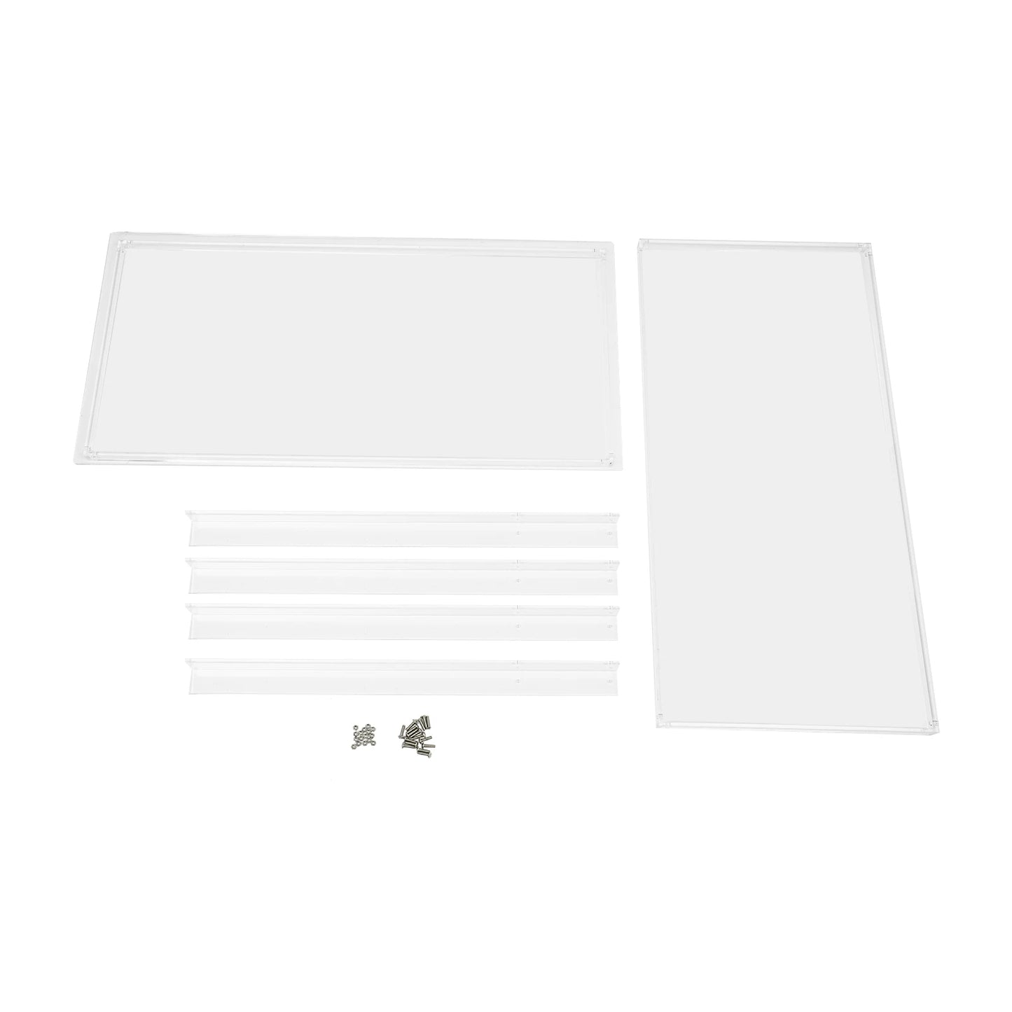 Acrylic Bureau – Transparant Bureau – Modern Schrijftafel – Laptop Tafel – Studietafel – Dubbele Laag – Duurzaam Acryl – 100x50x75 cm - QUORE