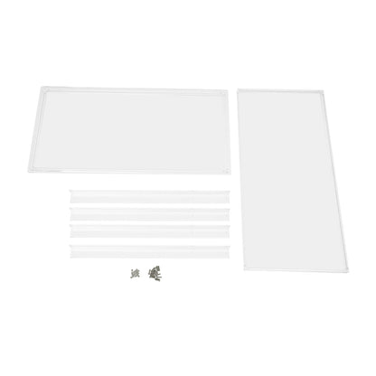Acrylic Bureau – Transparant Bureau – Modern Schrijftafel – Laptop Tafel – Studietafel – Dubbele Laag – Duurzaam Acryl – 100x50x75 cm - QUORE