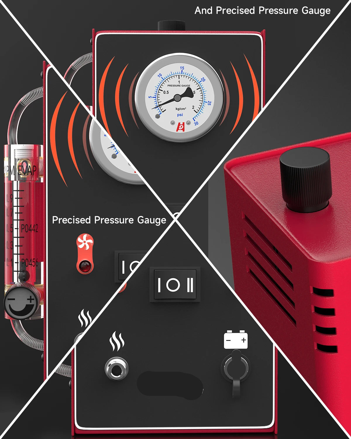 Rooklekkendetector – Rookmachine – Lekdetectie Apparaat – EVAP Tester – Vacuüm Tester – 12V Aangedreven – Compact En Draagbaar - QUORE