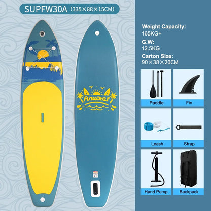 SUP-Board – Paddleboard – Stand Up Board – Opblaasbaar Board – Lichtgewicht PVC – EVA Anti-Sliplaag – Snelle Luchtventiel