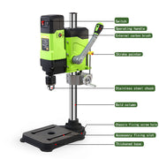 BG-5167 - Bench Drill - Variable Speed ​​- Work Table - Tiltable - Depth Stop - Column Drill - Bench Column Drill - 800W - 1.5-13mm - 60Hz - Vegetable