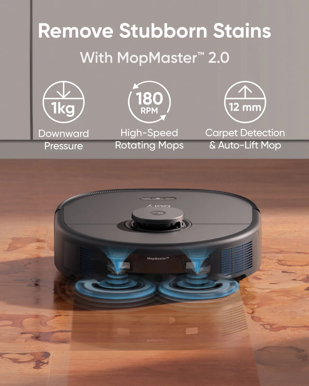 Robotstofzuiger – Robotstofzuiger Met Mop – Stofzuigerrobot – Dweilrobot – Autonome Stofzuiger – 8.000 Pa Zuigkracht – Dubbele Dweilsystemen