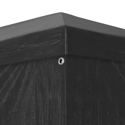 Tuinpaviljoen – Partytent – Tuintent –  Ontvangsttent – Marktkraamtent – Buitenoverkapping – Waterdicht PE – Roestvrij Stalen Frame - 3x3m - Zwart