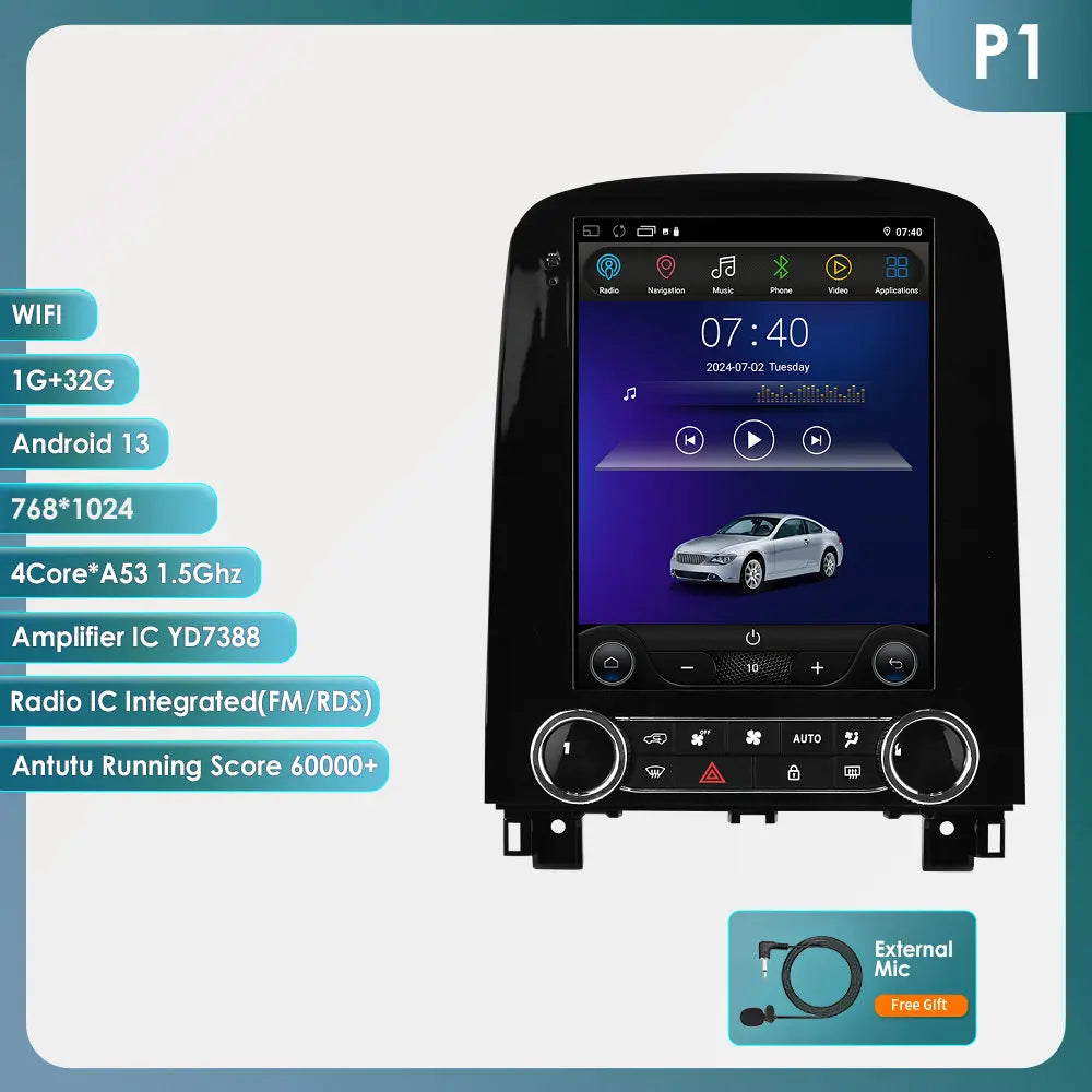 Multimedia Autoradio – Auto Stereo – Navigatiesysteem – Touchscreen Radio – Inbouw Radio – 9,7” Scherm – 360° Camerabeeld – CarPlay & Android Auto – Android 13 – 4G Wifi