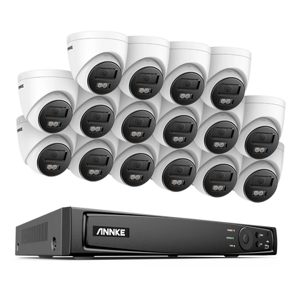 beveiligingscamera – bewakingscamera – CCTV-camera – beveiligingssysteem – 16-kanaals 4K PoE NVR kit – 8MP resolutie & menselijke en voertuigdetectie