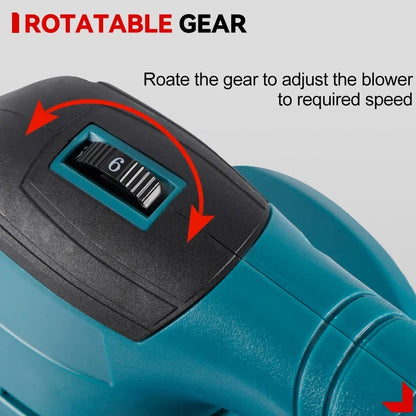 Bladblazer - Bladzuiger - Turbo Fan - Tuingereedschap - Luchtblazer - 46000RPM - Elektrische - 4500W 6-Snelheden - Draadloze Tuin Bladblazer - met 1 Accu voor 18V/21V
