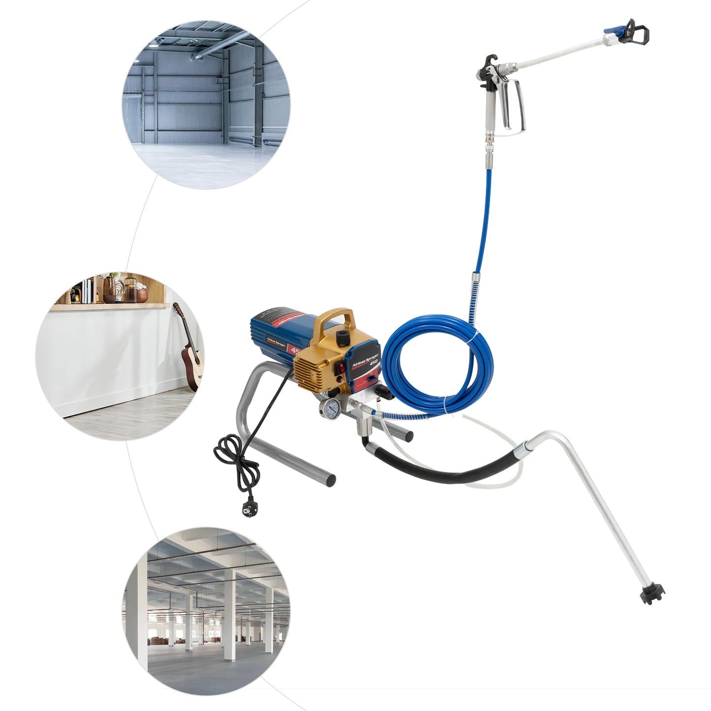 Verfspuit – Verfspuitapparaat – Spuitpistool – Verfspuitmachine – Verfspuitset – 1500W Vermogen – 2,2 Liter/Minuut