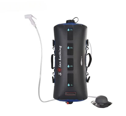 Solar Douchezak – Zonne Douche – Draagbare Douche – Outdoor Douche – 20L Inhoud – Lichtgewicht TPU Materiaal – Met Afneembare Slang - QUORE